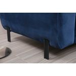 Casa si Gradina - Mobilier - Canapele si coltare - Coltare - Coltar extensibil, Hanah Home, lemn fag si panouri aglomerate, albastru marin, 287x169x96 cm - Infinity.ro