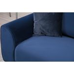 Casa si Gradina - Mobilier - Canapele si coltare - Coltare - Coltar extensibil, Hanah Home, lemn fag si panouri aglomerate, albastru marin, 287x169x96 cm - Infinity.ro