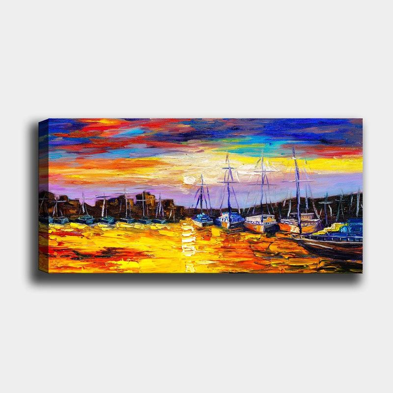 Casa si Gradina - Decoratiuni - Tablouri - Tablou decorativ, Wallxpert, panza, multicolor, 50x120 cm, 451ERN1403 - Infinity.ro