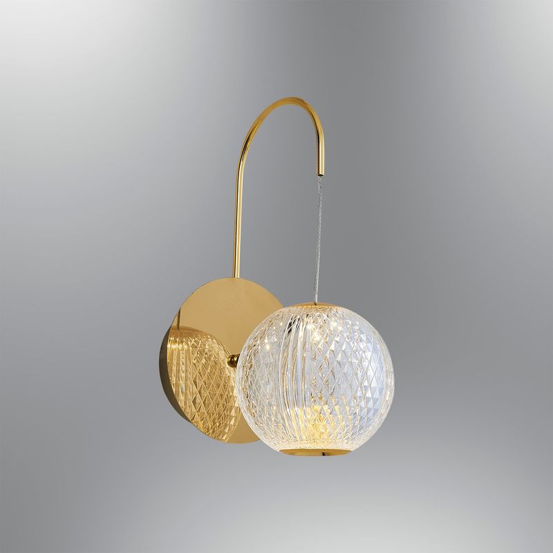 Casa si Gradina - Corpuri si surse de iluminat - Plafoniere, aplice si spoturi - Aplica de perete, Opviq, metal, galben, 12x21x18 cm - Infinity.ro