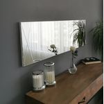 Casa si Gradina - Decoratiuni - Oglinzi - Oglinda, Hanah Home, mdf, argintiu, 35x105 cm, 552NOS2196 - Infinity.ro