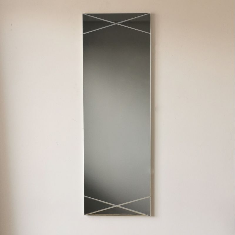 Casa si Gradina - Decoratiuni - Oglinzi - Oglinda, Hanah Home, mdf, argintiu, 35x105 cm, 552NOS2196 - Infinity.ro