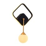 Casa si Gradina - Corpuri si surse de iluminat - Plafoniere, aplice si spoturi - Aplica, Opviq, metal, negru, 25x43x6 cm - Infinity.ro