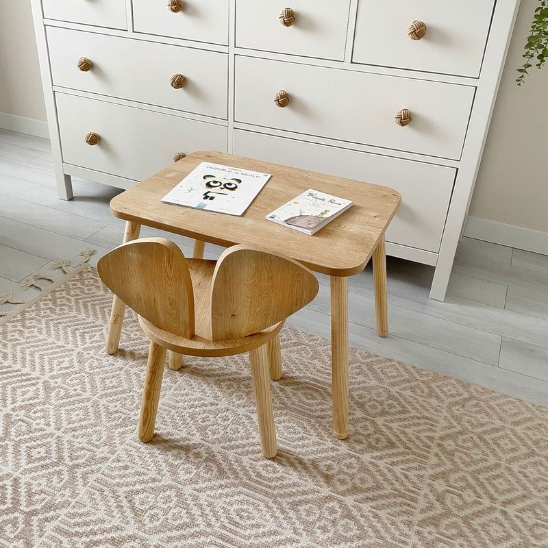 Casa si Gradina - Mobilier - Mobilier copii - Mobilier camera copiilor - Scaun pentru copii, Hanah Home, mdf, maro, 30x30x25 cm, 517BMB1136 - Infinity.ro