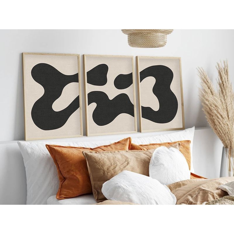 Casa si Gradina - Decoratiuni - Tablouri - Tablou decorativ inramat, Wallxpert, mdf, multicolor, 50x70 cm, 3 piese, 693BSE1469 - Infinity.ro