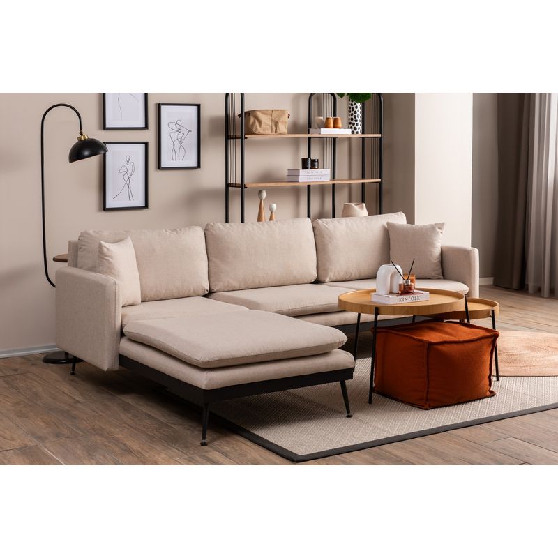 Casa si Gradina - Mobilier - Canapele si coltare - Coltare - Coltar, Atelier Del Sofa, metal, stofa in, crem, 245x180 cm - Infinity.ro