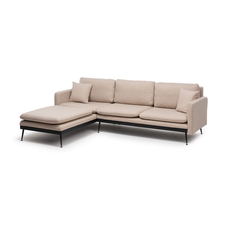 Casa si Gradina - Mobilier - Canapele si coltare - Coltare - Coltar, Atelier Del Sofa, metal, stofa in, crem, 245x180 cm - Infinity.ro