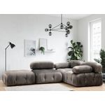 Casa si Gradina - Mobilier - Scaune si fotolii - Fotolii - Fotoliu, Hanah Home, lemn de fag si pal, gri, 95x95x75 cm - Infinity.ro