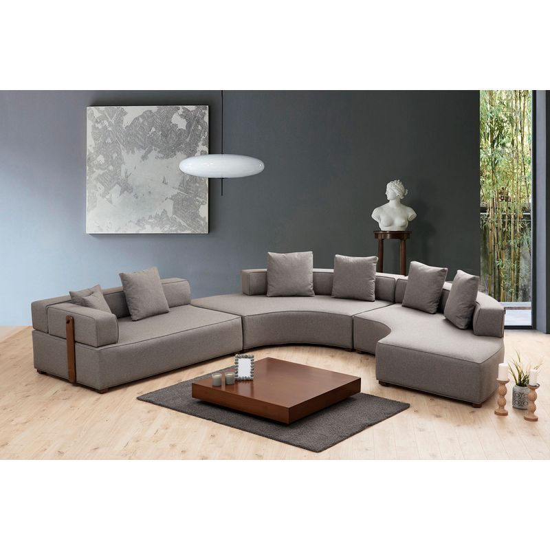 Casa si Gradina - Mobilier - Canapele si coltare - Coltare - Coltar, Atelier Del Sofa, material textil, gri, 360x300 cm - Infinity.ro