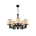 Casa si Gradina - Corpuri si surse de iluminat - Lustre si pendule - Candelabru, Opviq, metal, negru si natural, 55 cm diametru, 65 cm inaltime - Infinity.ro