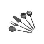Casa si Gradina - Bucatarie si vesela - Ustensile bucatarie - Seturi ustensile de bucatarie - Set de servire 5 piese, Hermia, otel inoxidabil, negru - Infinity.ro
