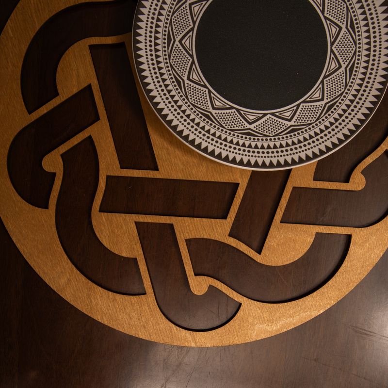 Casa si Gradina - Textile si covoare - Textile bucatarie - Fete de masa - Set covorase de masa, Hermia, lemn, miere, 36x36 cm, 4 bucati, 790PYN1109 - Infinity.ro