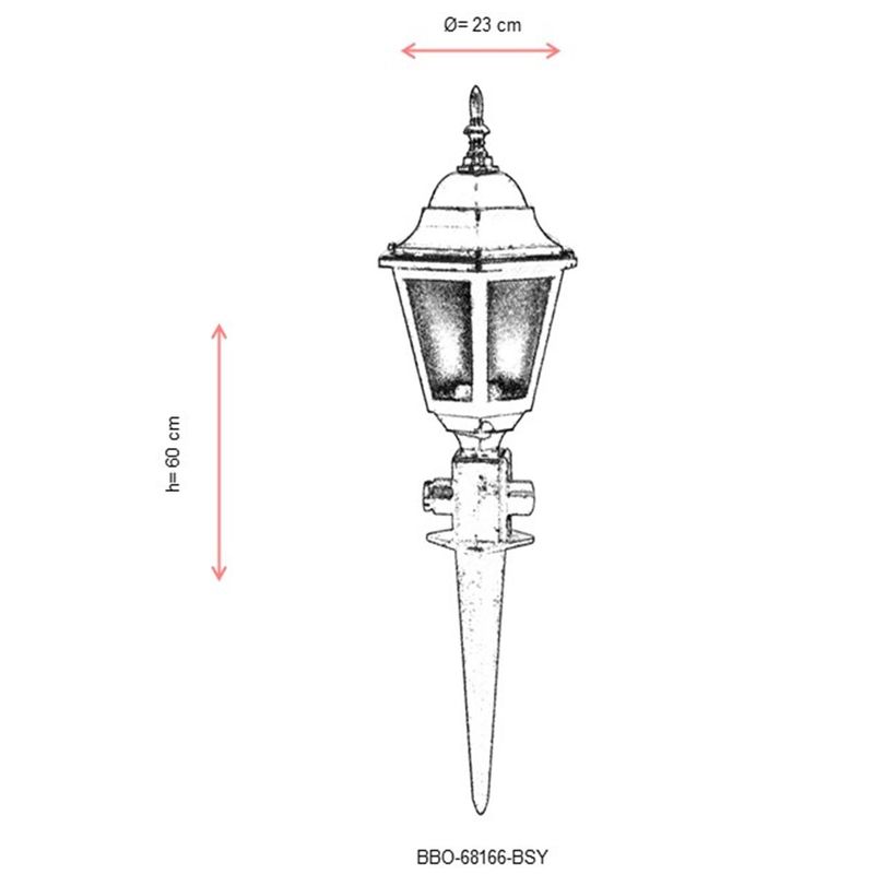 Casa si Gradina - Corpuri si surse de iluminat - Iluminat exterior - Lanterne - Lampa de perete exterior, Opviq, abs, negru, 60x23 cm, ip65 - Infinity.ro