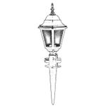 Casa si Gradina - Corpuri si surse de iluminat - Iluminat exterior - Lanterne - Lampa de perete exterior, Opviq, abs, negru, 60x23 cm, ip65 - Infinity.ro