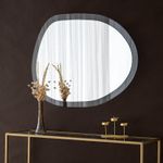 Casa si Gradina - Decoratiuni - Oglinzi - Oglinda, Hanah Home, sticla securizata, transparenta, 83x63 cm - Infinity.ro