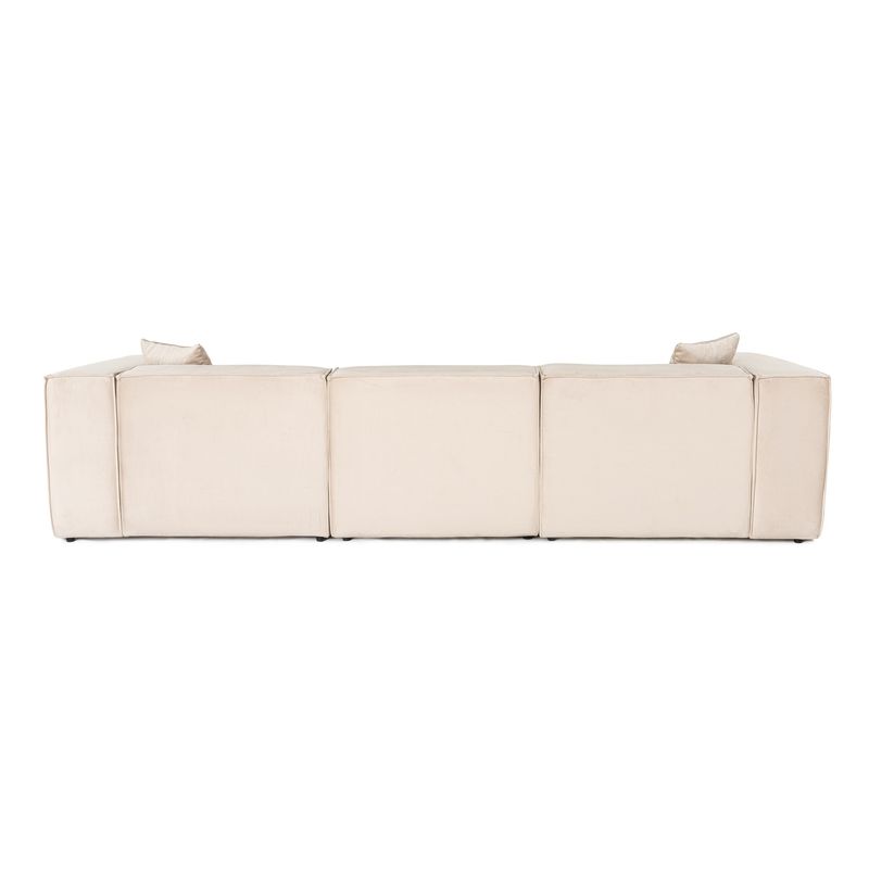 Casa si Gradina - Mobilier - Canapele si coltare - Canapele - Canapea 3 locuri, Hanah Home, in, crem, 303x108x65 cm - Infinity.ro