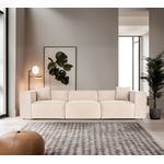 Casa si Gradina - Mobilier - Canapele si coltare - Canapele - Canapea 3 locuri, Hanah Home, in, crem, 303x108x65 cm - Infinity.ro