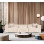 Casa si Gradina - Mobilier - Canapele si coltare - Canapele - Canapea 3 locuri, Hanah Home, in, crem, 303x108x65 cm - Infinity.ro