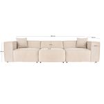 Casa si Gradina - Mobilier - Canapele si coltare - Canapele - Canapea 3 locuri, Hanah Home, in, crem, 303x108x65 cm - Infinity.ro