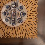 Casa si Gradina - Textile si covoare - Textile bucatarie - Fete de masa - Set covorase de masa, Hermia, lemn, miere, 36x36 cm, 4 bucati, 790PYN1133 - Infinity.ro