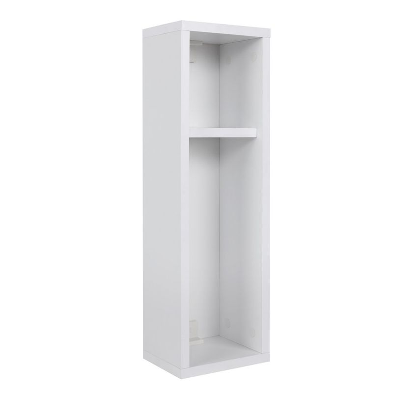 Casa si Gradina - Mobilier - Comode si corpuri - Noptiere - Noptiera, Hanah Home, pal melaminat, alb, 20x65x15 cm - Infinity.ro
