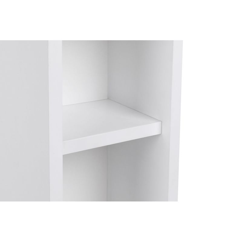 Casa si Gradina - Mobilier - Comode si corpuri - Noptiere - Noptiera, Hanah Home, pal melaminat, alb, 20x65x15 cm - Infinity.ro