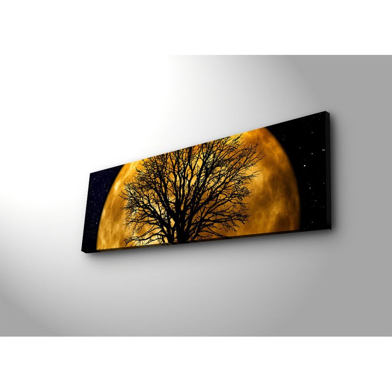 Casa si Gradina - Electrice - Tablouri electrice si accesorii - Tablou canvas cu led, Wallxpert, piele intoarsa, multicolor, 30x90 cm, 254LED3269 - Infinity.ro