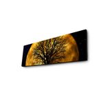 Casa si Gradina - Electrice - Tablouri electrice si accesorii - Tablou canvas cu led, Wallxpert, piele intoarsa, multicolor, 30x90 cm, 254LED3269 - Infinity.ro