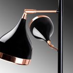Casa si Gradina - Corpuri si surse de iluminat - Veioze si lampi - Lampadare - Lampadar, Opviq, metal, negru cupru, 52x163 cm - Infinity.ro