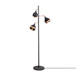 Casa si Gradina - Corpuri si surse de iluminat - Veioze si lampi - Lampadare - Lampadar, Opviq, metal, negru cupru, 52x163 cm - Infinity.ro