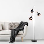 Casa si Gradina - Corpuri si surse de iluminat - Veioze si lampi - Lampadare - Lampadar, Opviq, metal, negru cupru, 52x163 cm - Infinity.ro