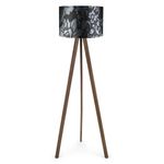 Casa si Gradina - Corpuri si surse de iluminat - Veioze si lampi - Lampadare - Lampadar, Opviq, mdf si pvc, negru maro gri, 38x140 cm - Infinity.ro