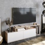 Casa si Gradina - Mobilier - Comode si corpuri - Comode - Comoda tv, Hanah Home, pal melaminat, cordoba si alb, 149.8x35.3x42.9 cm - Infinity.ro