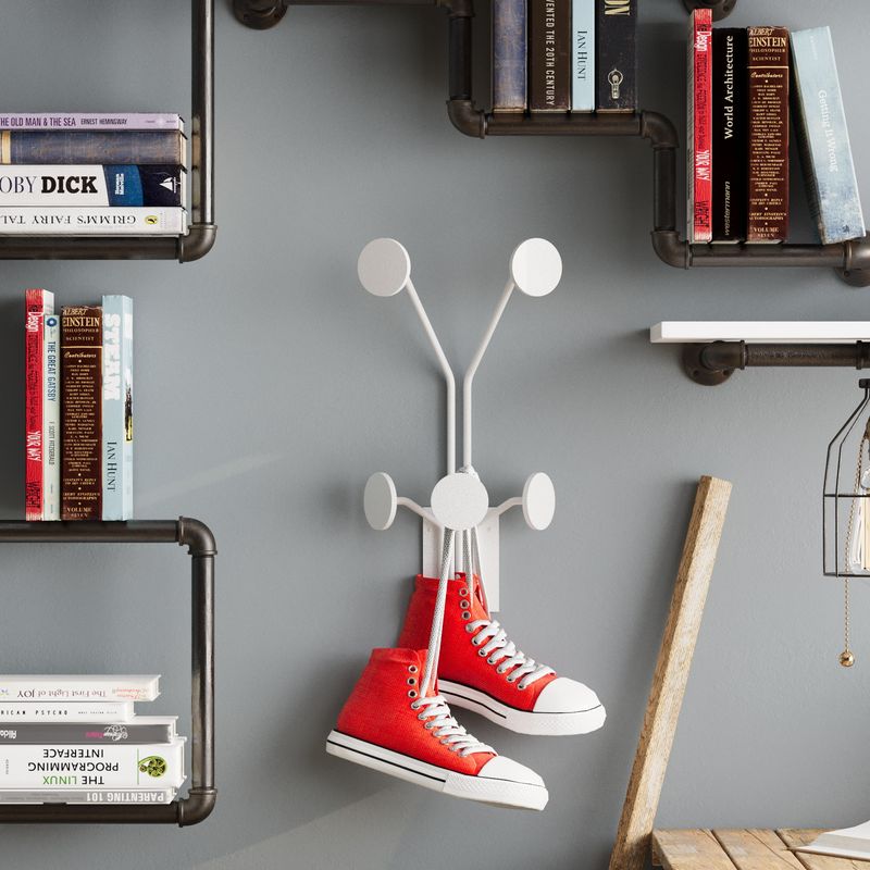 Casa si Gradina - Mobilier - Organizare si depozitare - Cuiere - Cuiere de perete, Wallxpert, metal, alb, 24x16x40 cm - Infinity.ro