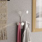 Casa si Gradina - Mobilier - Organizare si depozitare - Cuiere - Cuiere de perete, Wallxpert, metal, alb, 24x16x40 cm - Infinity.ro