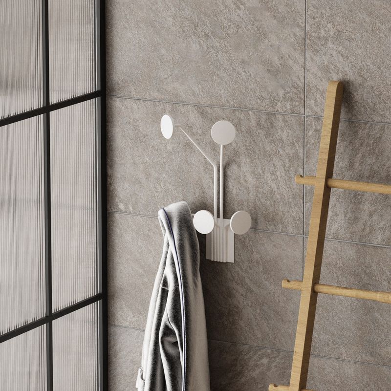 Casa si Gradina - Mobilier - Organizare si depozitare - Cuiere - Cuiere de perete, Wallxpert, metal, alb, 24x16x40 cm - Infinity.ro