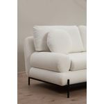 Casa si Gradina - Mobilier - Canapele si coltare - Canapele - Canapea 2 locuri, Hanah Home, lemn fag si pal, alb, 188x85x92 cm - Infinity.ro