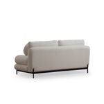 Casa si Gradina - Mobilier - Canapele si coltare - Canapele - Canapea 2 locuri, Hanah Home, lemn fag si pal, alb, 188x85x92 cm - Infinity.ro