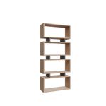 Casa si Gradina - Mobilier - Biblioteci si rafturi - Biblioteci - Biblioteca, Hanah Home, pal melaminat, stejar si antracit, 72.5x25x161 cm - Infinity.ro