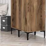Casa si Gradina - Mobilier - Dulapuri si sifoniere - Sifoniere - Sifonier, Hanah Home, pal melaminat, nuc, 80x47.5x201.4 cm, 845HCT5447 - Infinity.ro