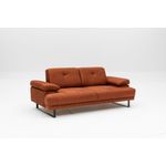 Casa si Gradina - Mobilier - Canapele si coltare - Canapele - Canapea extensibila, Hanah Home, lemn fag, portocaliu, 199x99x83 cm - Infinity.ro