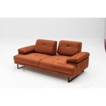 Casa si Gradina - Mobilier - Canapele si coltare - Canapele - Canapea extensibila, Hanah Home, lemn fag, portocaliu, 199x99x83 cm - Infinity.ro