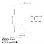 Casa si Gradina - Corpuri si surse de iluminat - Lustre si pendule - Candelabru, Opviq, metal, portocaliu, inaltime reglabila 37-130 cm - Infinity.ro