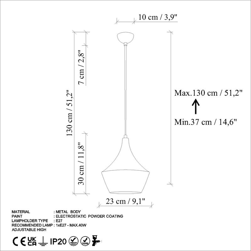 Casa si Gradina - Corpuri si surse de iluminat - Lustre si pendule - Candelabru, Opviq, metal, portocaliu, inaltime reglabila 37-130 cm - Infinity.ro