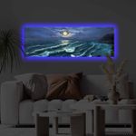 Casa si Gradina - Electrice - Tablouri electrice si accesorii - Tablou canvas cu led, Wallxpert, poliester, multicolor, 30x90 cm - Infinity.ro