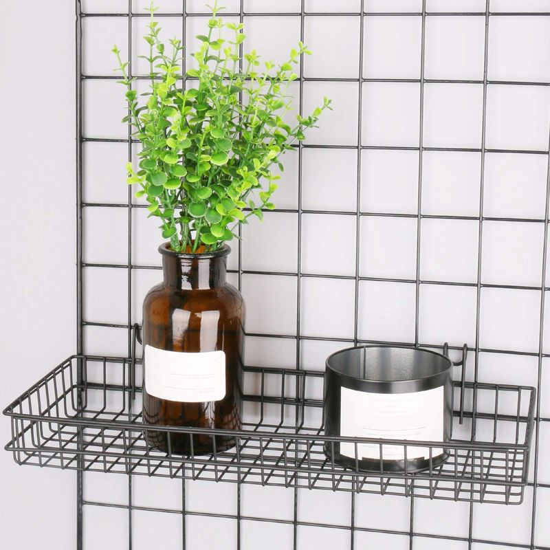 Casa si Gradina - Bucatarie si vesela - Organizare si depozitare bucatarie - Suporturi tacamuri si vase - Etagere de perete, Wallxpert, metal, negru, 40x9x11 cm - Infinity.ro