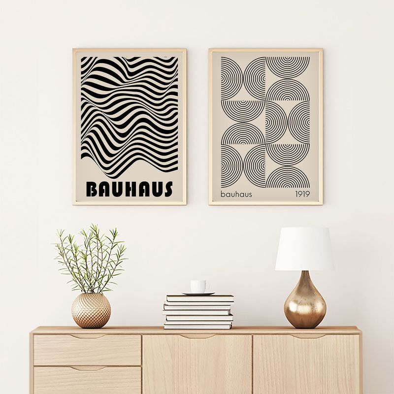 Casa si Gradina - Decoratiuni - Tablouri - Tablou decorativ cu rama, Wallxpert, mdf, multicolor, 50x70 cm, set 2 bucati, 693BSE3020 - Infinity.ro