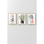 Casa si Gradina - Decoratiuni - Tablouri - Set tablouri decorative inramate, Wallxpert, lemn masiv, multicolor, 33x48 cm (3 bucati), 786DKT1275 - Infinity.ro