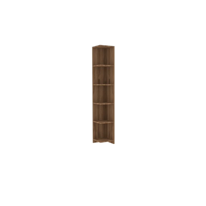 Casa si Gradina - Mobilier - Biblioteci si rafturi - Etajere - Etajera, Hanah Home, PAL melaminat, nuc, 25x25x160 cm - Infinity.ro
