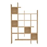 Casa si Gradina - Mobilier - Biblioteci si rafturi - Biblioteci - Biblioteca, Hanah Home, PAL melaminat, stejar, 122x25.5x188 cm - Infinity.ro